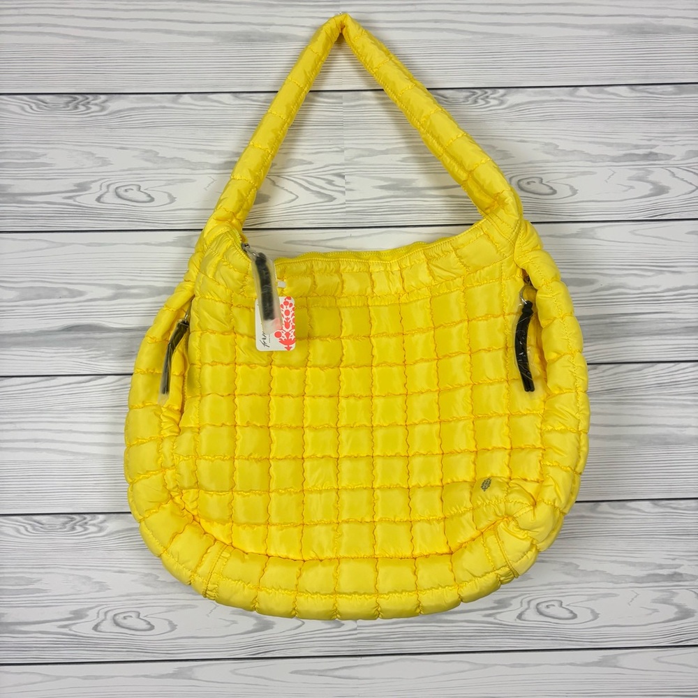 Free People FP Movement Quilted Carryall Bag Sour Citrus NWT - Picture 5 of 13